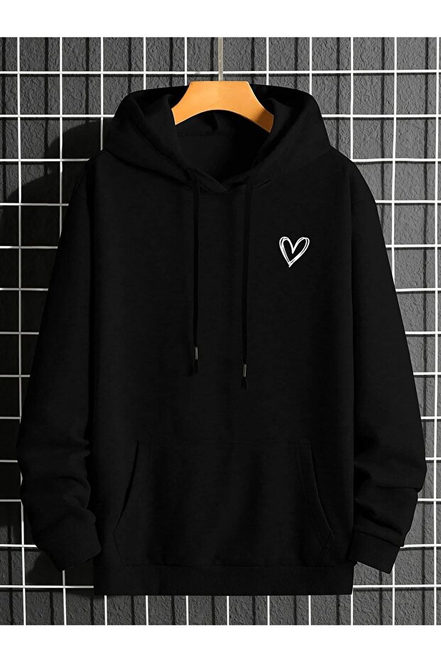 Unisex Printed Hooded Sweatshirt