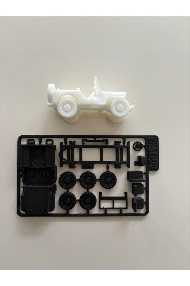 3D Baskılı Model Araba Jeep - 3