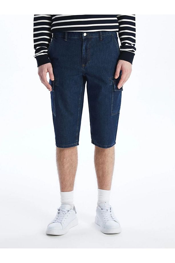 LCW Jeans Standart Kalıp Erkek Jean Bermuda - 3