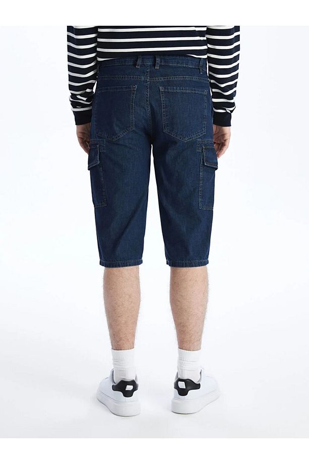 LCW Jeans Standart Kalıp Erkek Jean Bermuda - 4