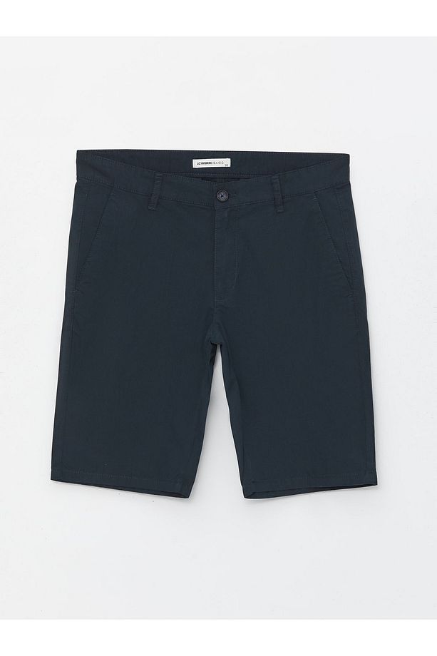 Standart Kalıp Gabardin Erkek Şort - 6