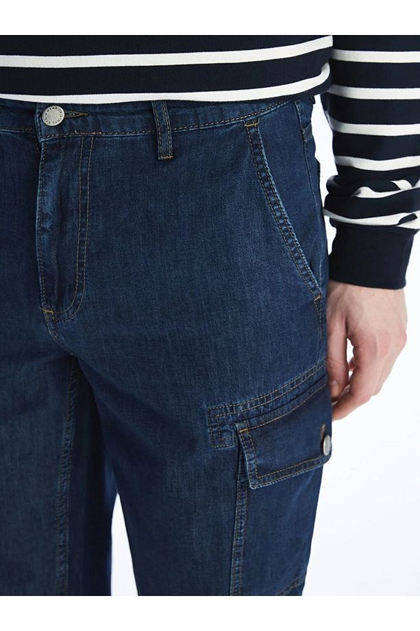 LCW Jeans Standart Kalıp Erkek Jean Bermuda - 2
