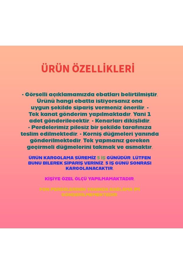 Sarı Limon Desenli Mutfak Fon Perdesi Tek Kanat - 3