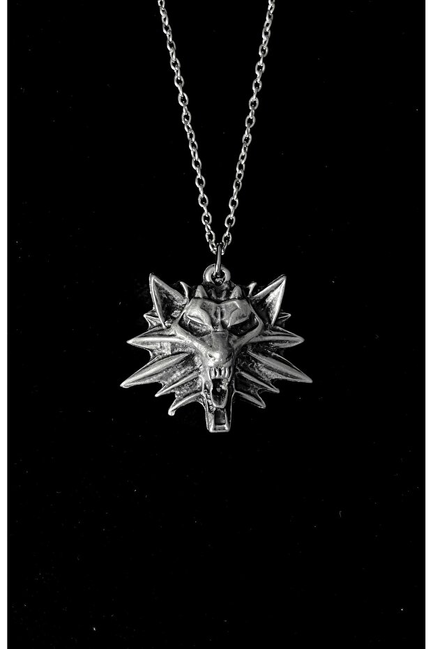 The Witcher Sembol Kolye (Arkası Baskılı) - 2