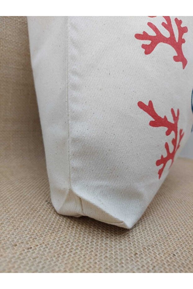 حقيبة شبكية مطبوعة بنمط صدف - 3