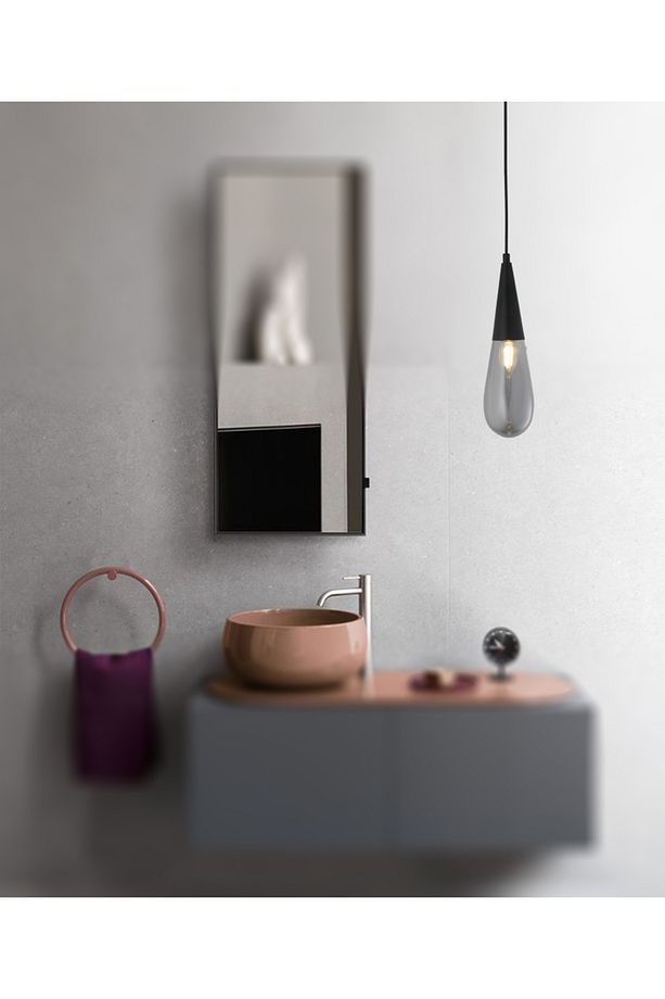 TT023-1-YTK-FULL-SY TT Ayd Damla Modeli Mat Siyah Yatak Başlık - Banyo Avizesi - 2
