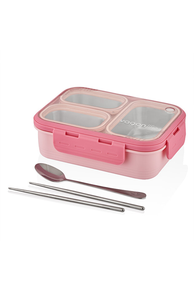 620 ml Stainless Steel Lunch Box - Lunch Box Xc-7097 (Mixed Color 1 Piece)