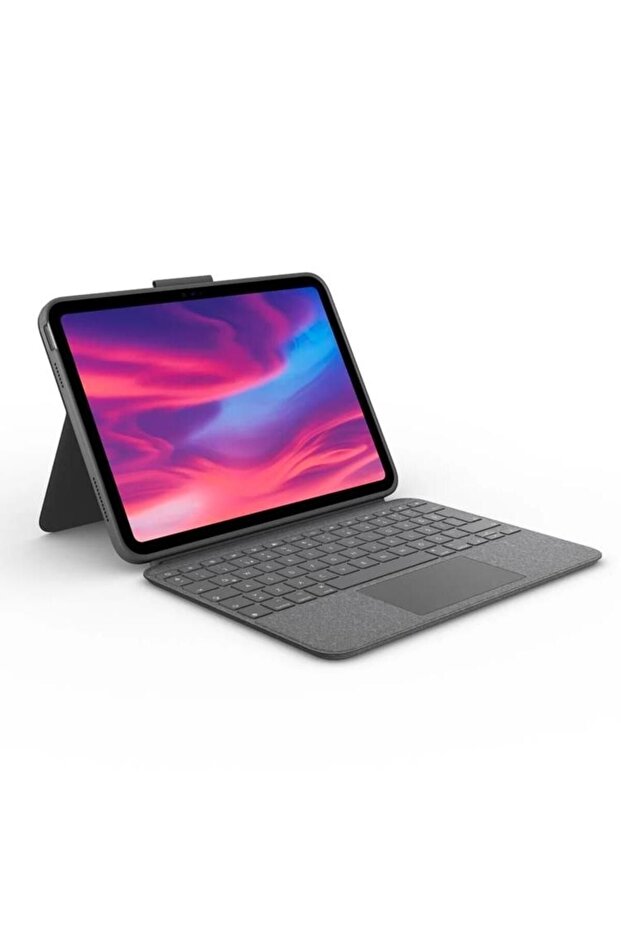 Combo Touch iPad 10. Nesil ile Uyumlu Klavyeli Tablet Kılıfı - Gri - 1