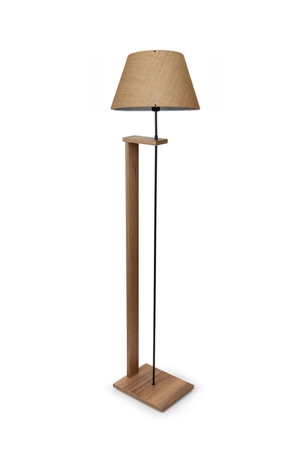 Pi Ahşap Gövdeli Jüt Kumaş Başlıklı Lambader Ayd-3128 - 3
