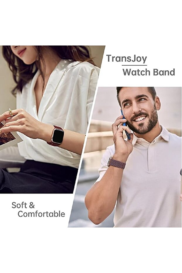 Apple Watch Uyumlu 38mm 40mm 41mm 2 ADET SET 1/2/3/4/5/6/se/7/8/9 Kordon Loop Örgülü Kordon - 7