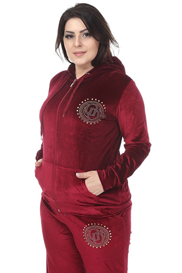 Bordo Kadife Takım - 7