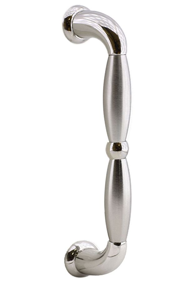 Zeplin Sürgülü Kapı Çekme Kolu Tutma Kulpu Kulbu Çelik Dış Kapı Tutamağı Nikel Saten Kulp 25.5 Cm - 5