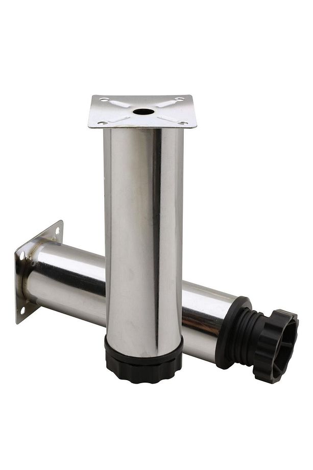 Ayarlanabilir Mobilya Kanepe Baza Koltuk Metal Destek Yükseltici Ayağı 12 cm Krom Ayakları (4 ADET) - 3