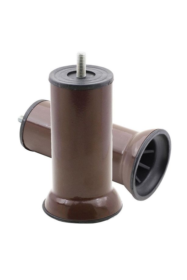 Mobilya Baza Koltuk Kanepe Çekyat Yükseltme Ayağı Ince Diş Metal M8 Kahve Ayakları 12 Cm 4 Adet - 7