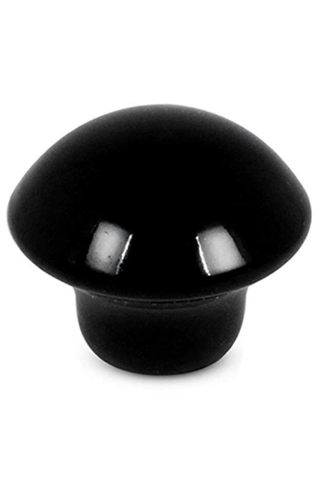 100 قطعة من مقابض الخزانة ومقابض الأبواب ذات زر الفطر الأسود - 4