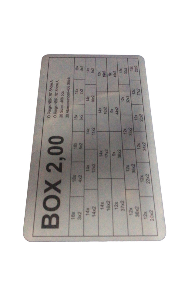 NBR 70 Shore 2,00 Mm oring Seti - 2
