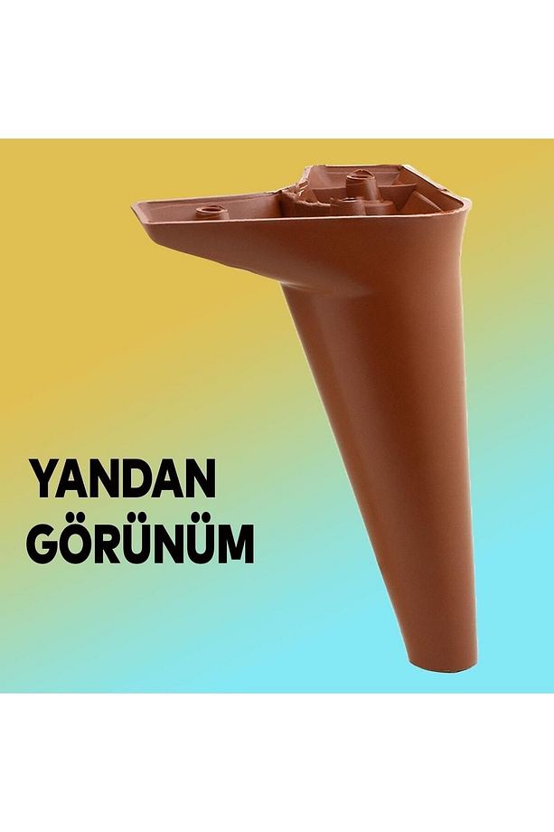 Aspen Lüks Mobilya Kanepe Koltuk Tv Ünitesi Baza Yükseltici Ayağı Ayakları 15 Cm Kahverengi Ayak - 7