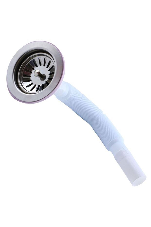 Lüks Çöpmak Körüklü Evye Lavabo Evye Sifonu Pis Su Gideri Borusu Plastik Geniş Kafa 30 -75 Cm - 5