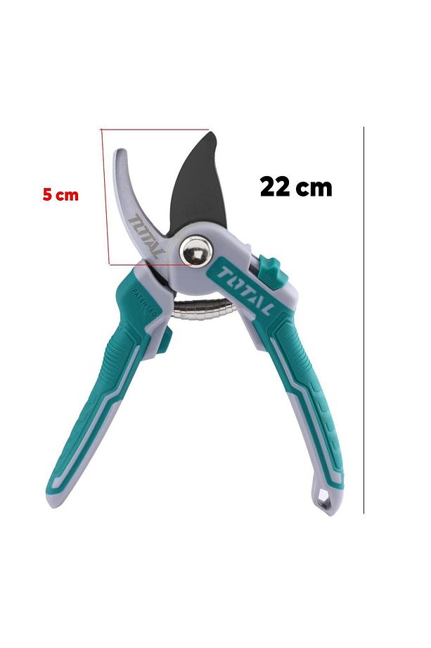 Bağ Makas Bahçe Bitki Çiçek Gül Ağaç Üzüm Filiz Çubuk Çıbık Dal Budama Kesme Bıçkı Makası 220 mm - 2