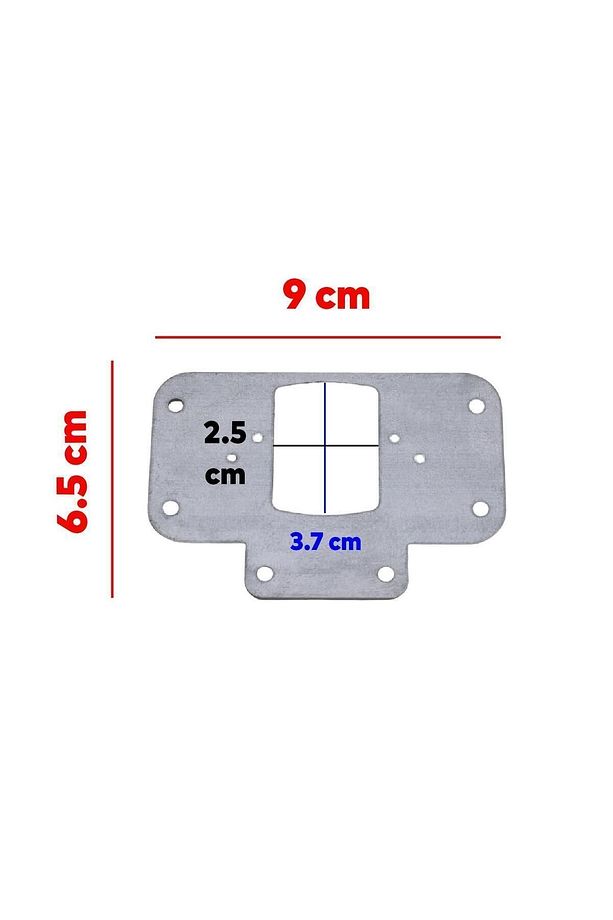 Menteşe Tamir Sacı Dolap Kapak Tas Taş Pratik Onarım Kiti 6,5x9 Cm Yuva Tablası Saç 12 Adet - 3