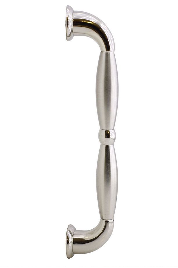 Zeplin Sürgülü Kapı Çekme Kolu Tutma Kulpu Kulbu Çelik Dış Kapı Tutamağı Nikel Saten Kulp 25.5 Cm - 7