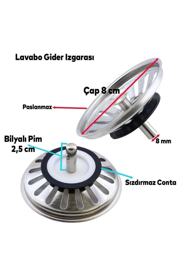 Lüks Çöpmak Körüklü Evye Lavabo Evye Sifonu Pis Su Gideri Borusu Plastik Geniş Kafa 30 -75 Cm - 2