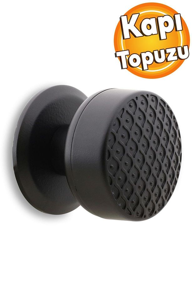 Kestila Kapı Tokmağı Topuzu Kolu Metal Tokmak Mat Siyah - Kapı Kulpu - 1