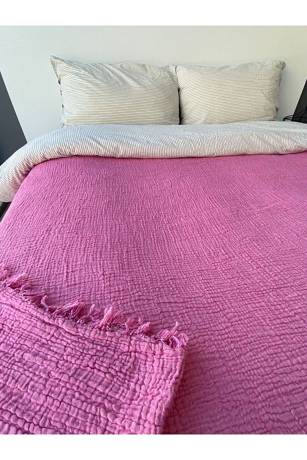 Müslin Yatak Örtüsü/Pike 4 Katlı 160 X 230 Tek Kişilik - 2