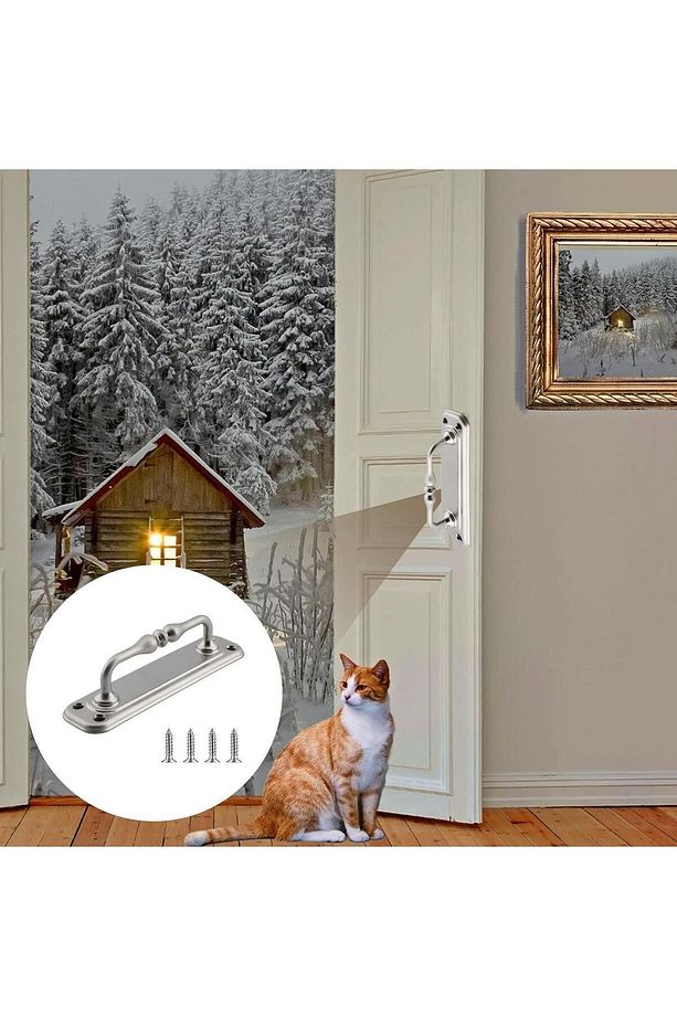 Sürgülü Kapı Çekme Kolu Tutma Kulpu Kulbu Çelik Dış Kapı Tutamağı Kol Krom 14,5 Cm - 3