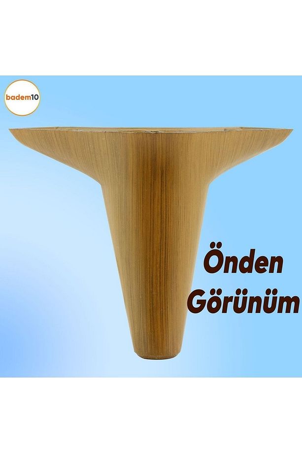 Aspen Lüks Mobilya Kanepe Koltuk Tv Ünitesi Baza Yükseltici Ayağı Ayakları 12 Cm Ahşap Desenli Ayak - 6
