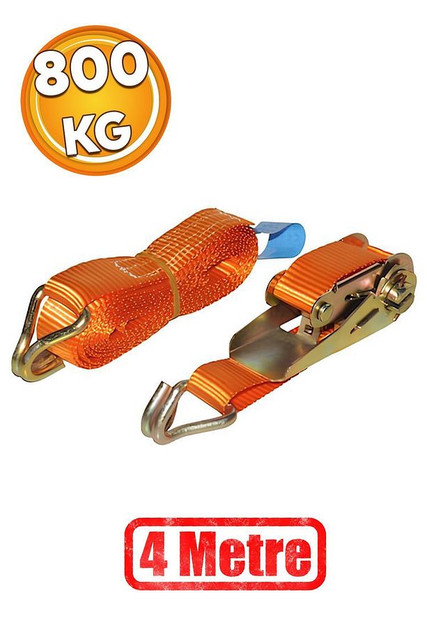 Spanzet Yük Gerdirme Eşya Sabitleme Halatı Cırcırlı Gırgır 800 kg 4 Metre SG27-4 Ratchet Strap - 1