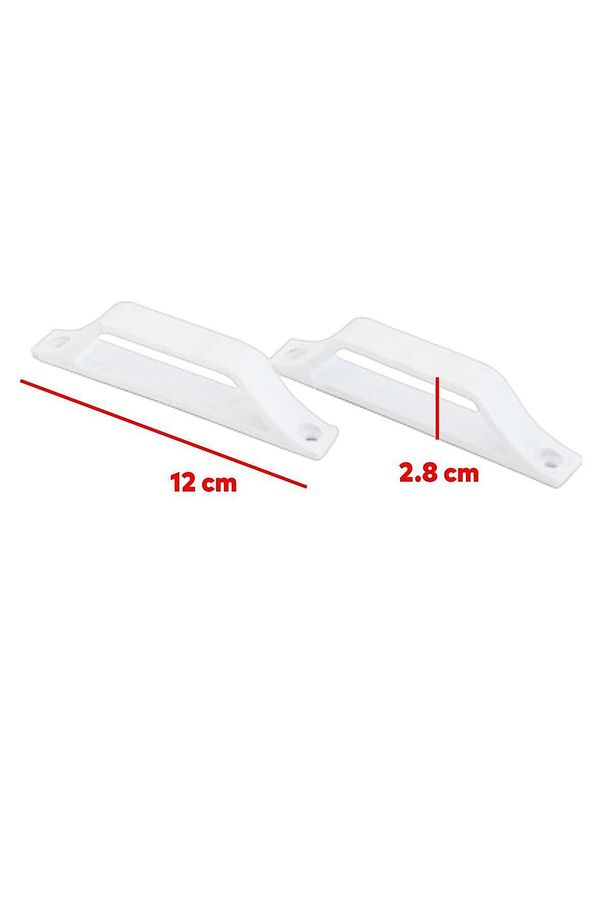 Pimapen PVC Pencere Kapı Sineklik Kolu Plastik D Tutucu Tutamağı 2 Adet - 3