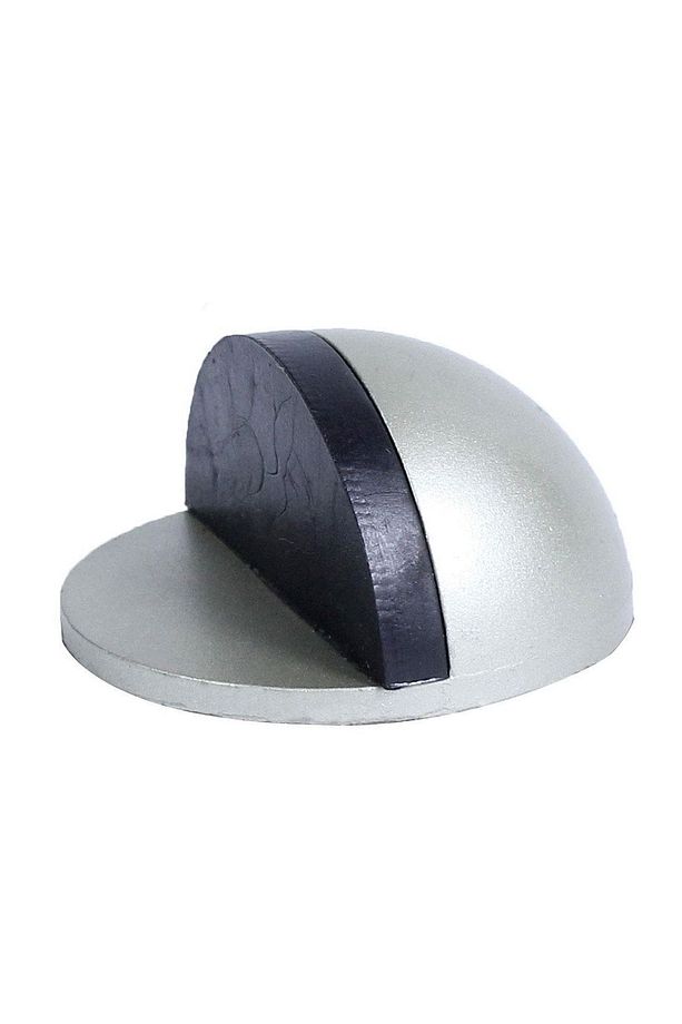Yarımay Yapışkanlı Kapı Kolu Stoperi Tamponu Metal Kapı Stopu Durdurucu Tutucu Tutacağı Gri - 4