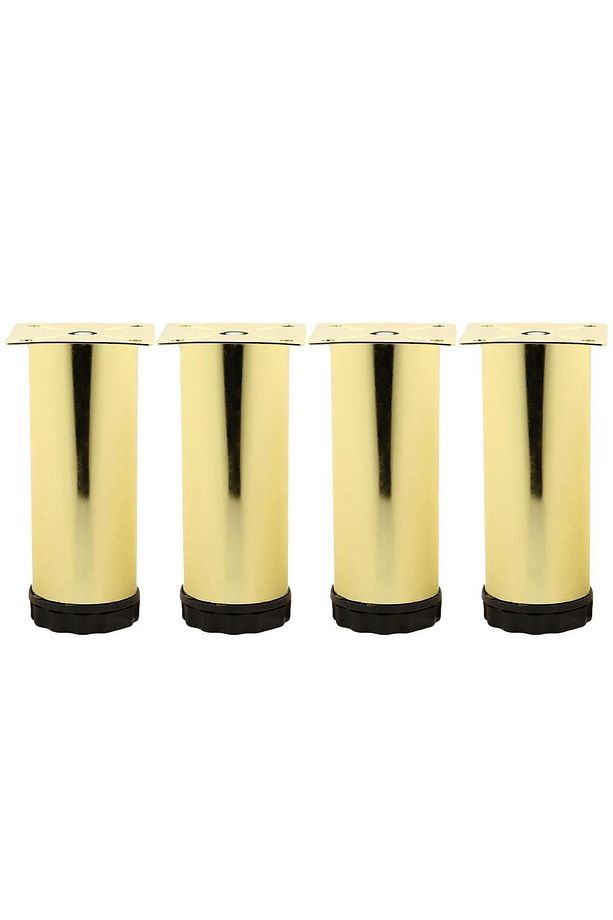 Ayarlanabilir Mobilya Kanepe Baza Koltuk Metal Destek Yükseltici Ayağı 15 cm Gold Ayakları 4 Adet - 5