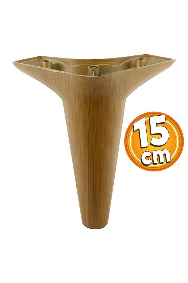 Aspen Lüks Mobilya Kanepe Koltuk Tv Ünitesi Baza Yükseltici Ayağı Ayakları 15 Cm Koyu Ceviz Ayak - 8