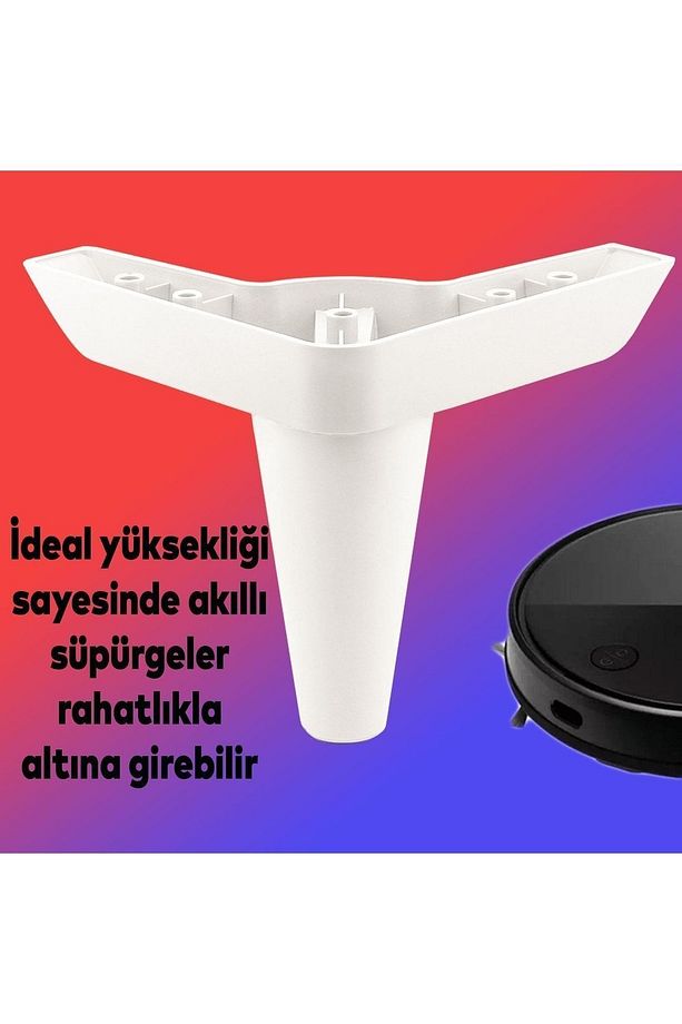 Aspen Lüks Mobilya Kanepe Koltuk Tv Ünitesi Baza Yükseltici Ayağı Ayakları 14 Cm Beyaz Ayak - 3
