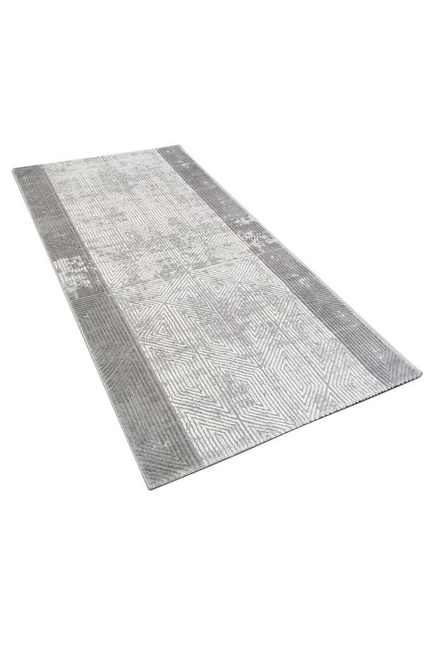 Koridor,Salon,Mutfak,Yatak Odası Halı Kolay Temizlenebilir Yumuşak Makine Halısı 0167A GRİ TUTKU - 5