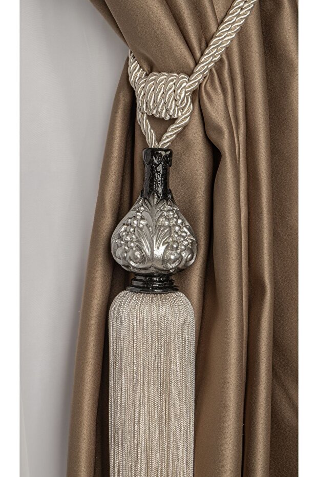 Üzüm Model Polyester Başlıklı Krem - 1