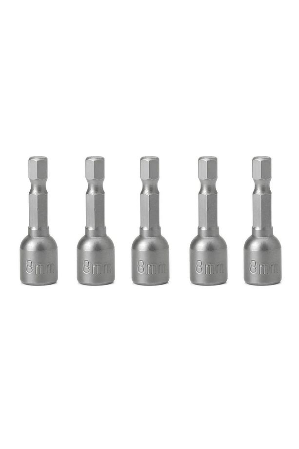 Manyetik Somun Civata Sıkma Adaptörü Çap 8 mm M8 Trapez Çatı Vidası Sıkma 8x65 mm Mıknatıslı 5 Adet - 4