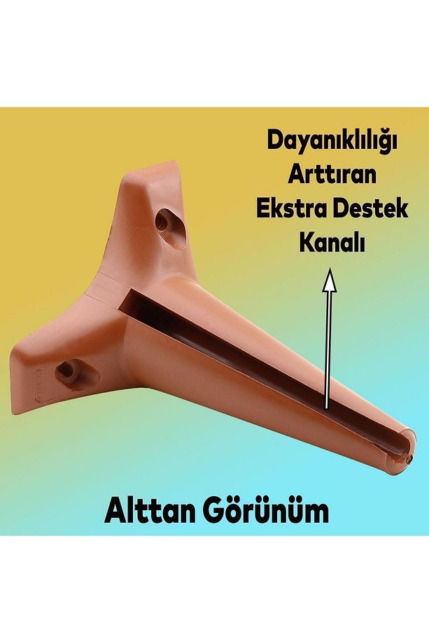 20'li Set Aspen Lüks Mobilya Kanepe Koltuk TV Ünitesi Yükseltici Destek Ayağı Ayakları15 cm Kahve - 5