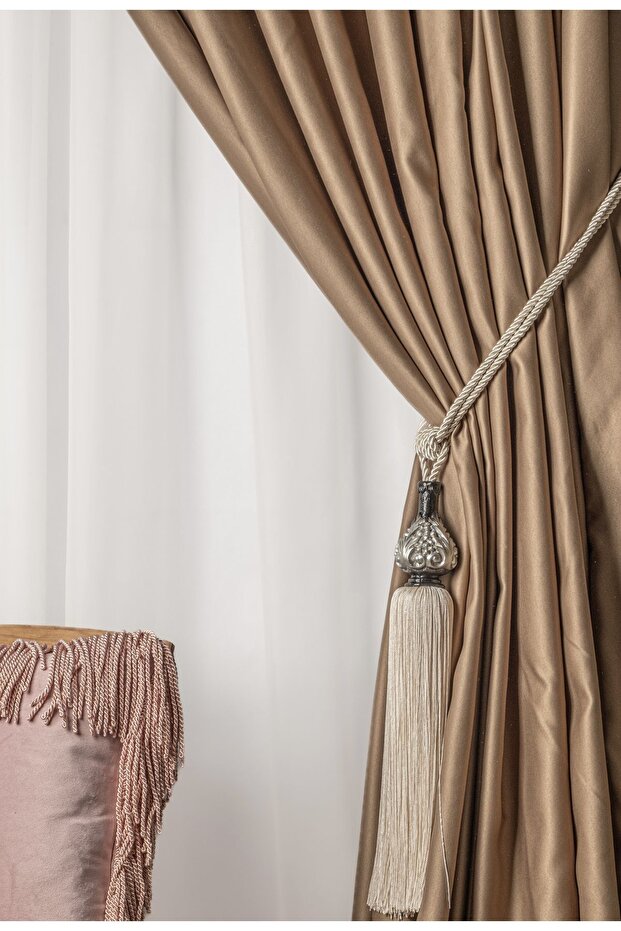 Üzüm Model Polyester Başlıklı Krem - 2