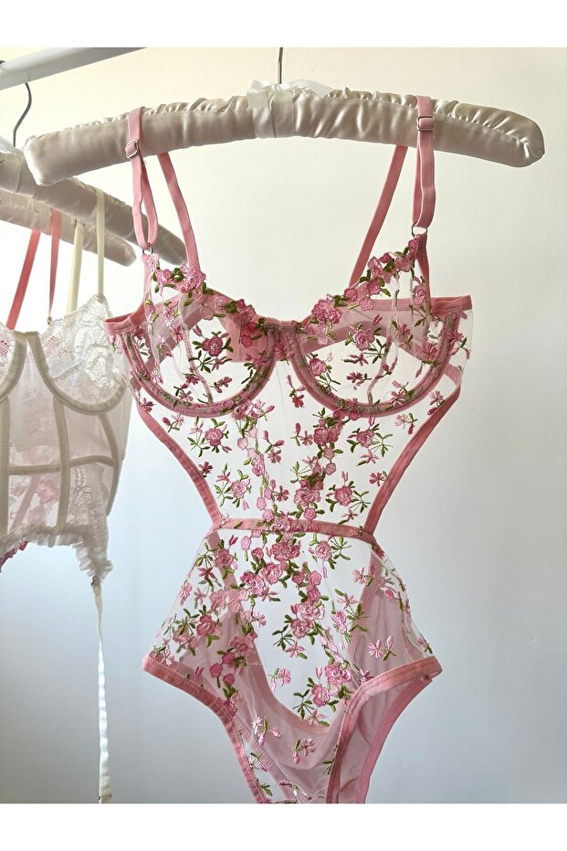 Robin Pembe Bodysuit - 4