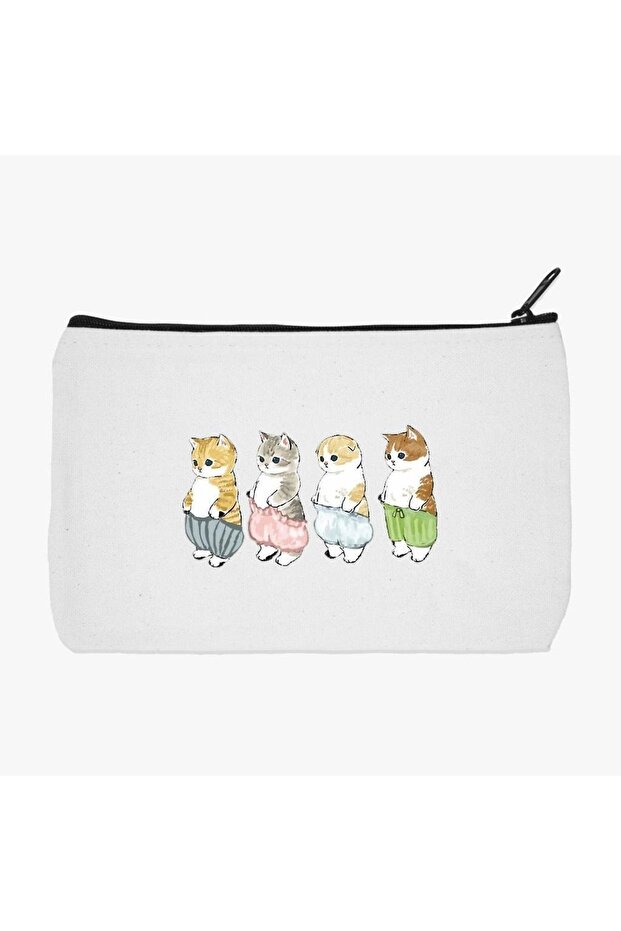 Pen Holder and Makeup Bag - Cats in Pajamas