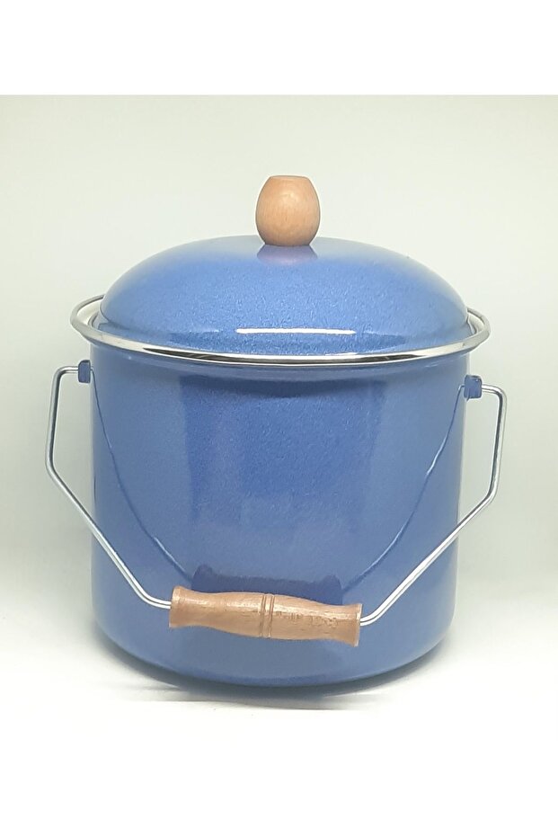 ENAMEL HOUSE 22 CM 5 LITER NAVY BLUE ENAMEL COPPER
