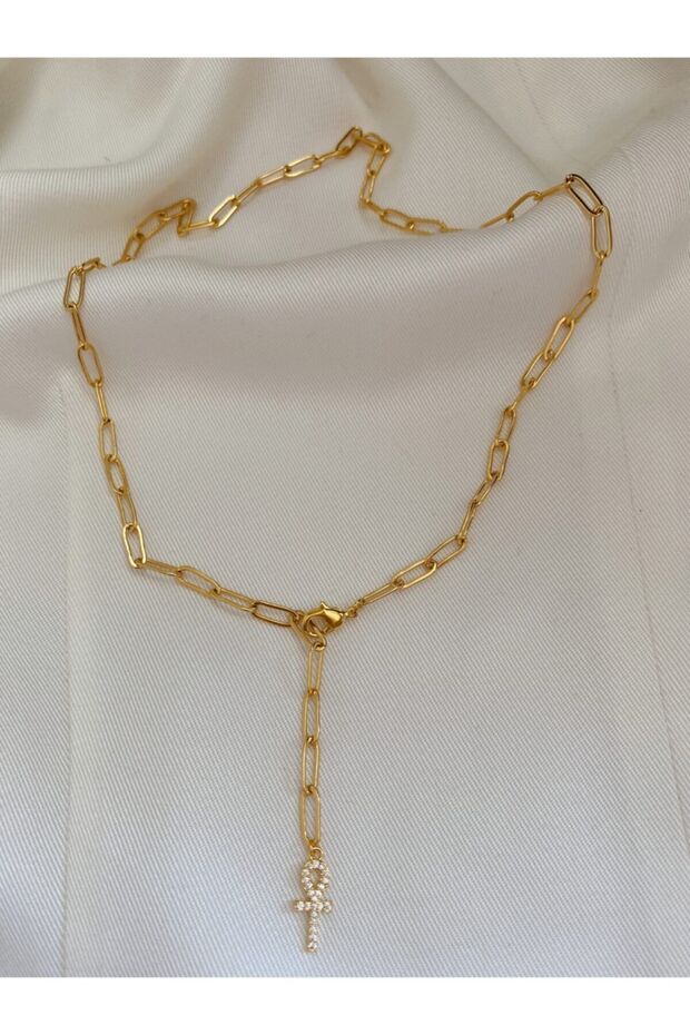 Taşlı Ankh Y Kolye - 1