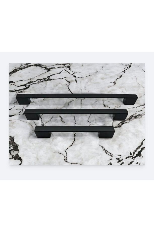 Trs Nergis Zamak Köprü 192 Mm Mat Siyah (10 Adet )dolap Çekmece Vestiyer Kulp - 1