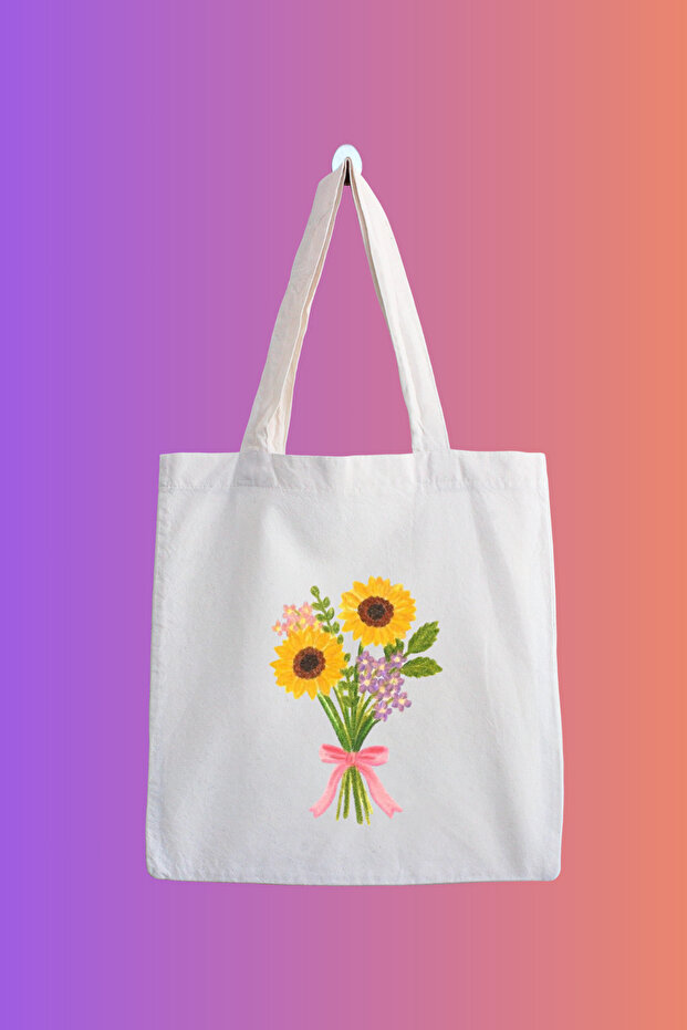 Waterproof Flower Printed Cloth Bag