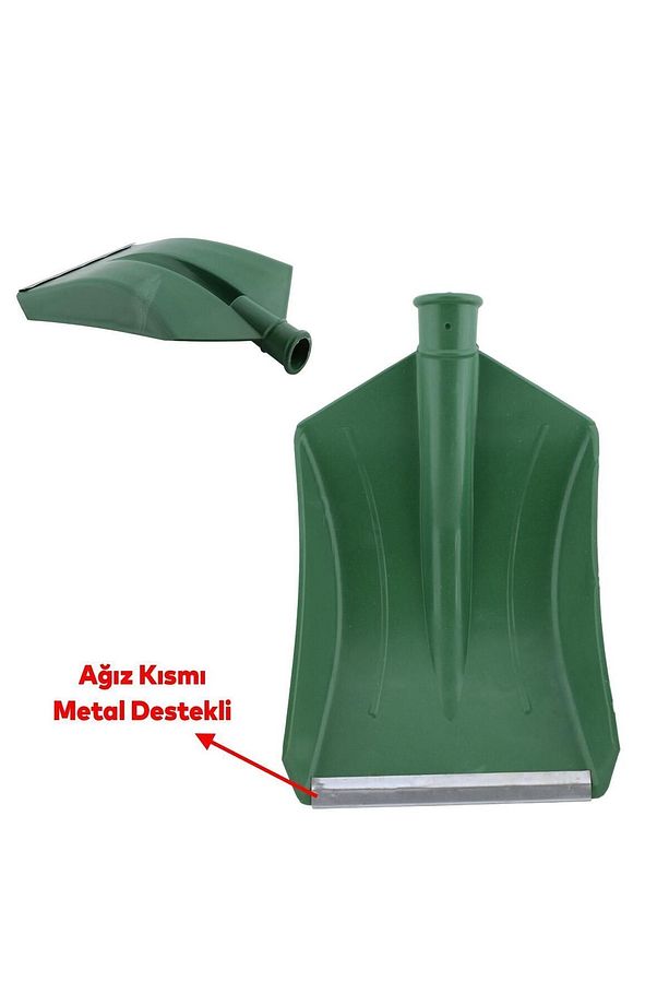 Faryap Kar Küreği Küreme Kürekleri Plastik Koyu Yeşil 25x33 Cm Kürek Ahır Gübre Temizleme - 4