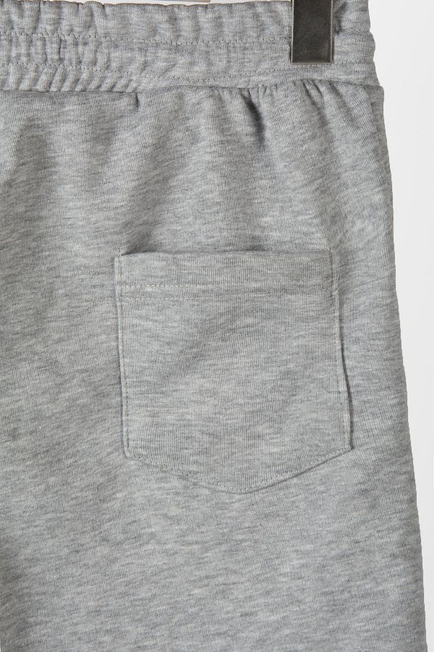 Erkek Kırçıllı Gri Basic Regular Fit Şort & Bermuda - 5