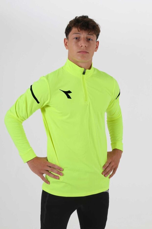 Alto Antrenman Eşofmanı Tek Üst Neon Sarı - 2